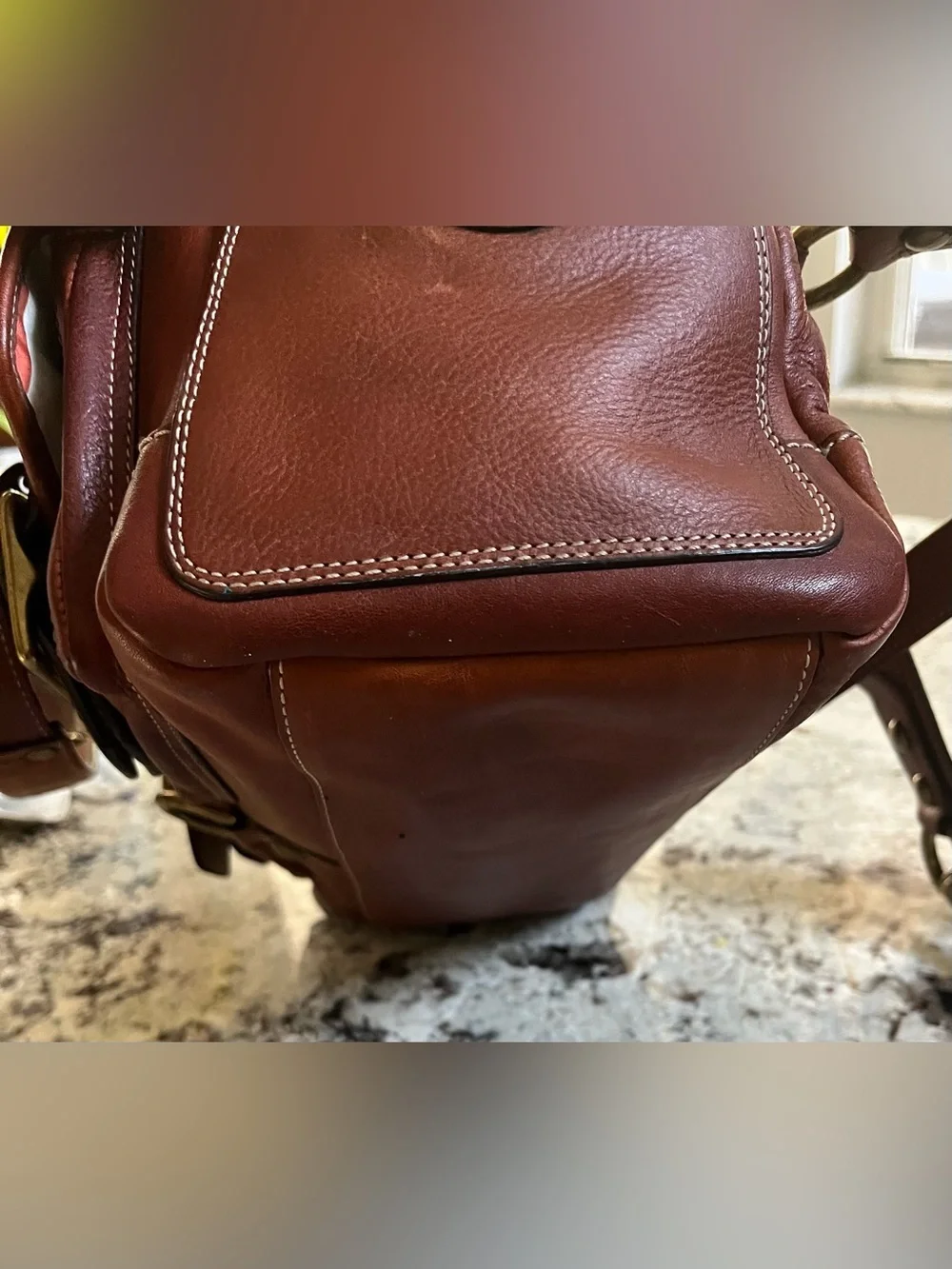 Coach Legacy Mandy satchel leather with brass hardware. Pre-Owned condition-Good - Picture 7 of 16